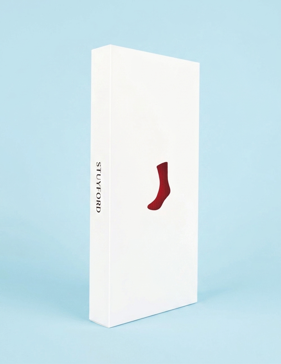 Metallic Red Jock Socks