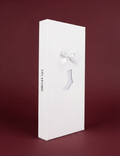 Metallic White Satin Ribbon Jock Sock