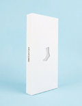 Metallic White Jock Socks