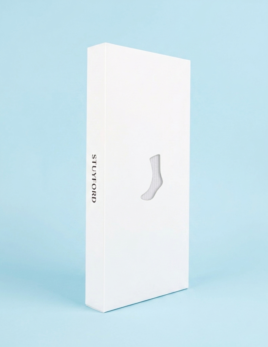 Metallic White Jock Socks