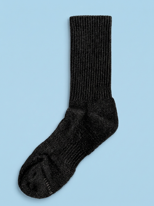 Metallic Black Jock Sock