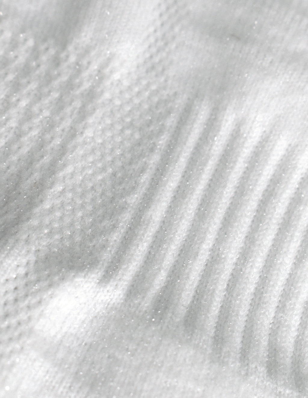 Metallic White Jock Socks